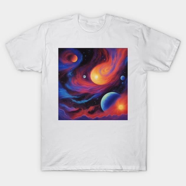 Galaxy Art T-Shirt by designerhandsome